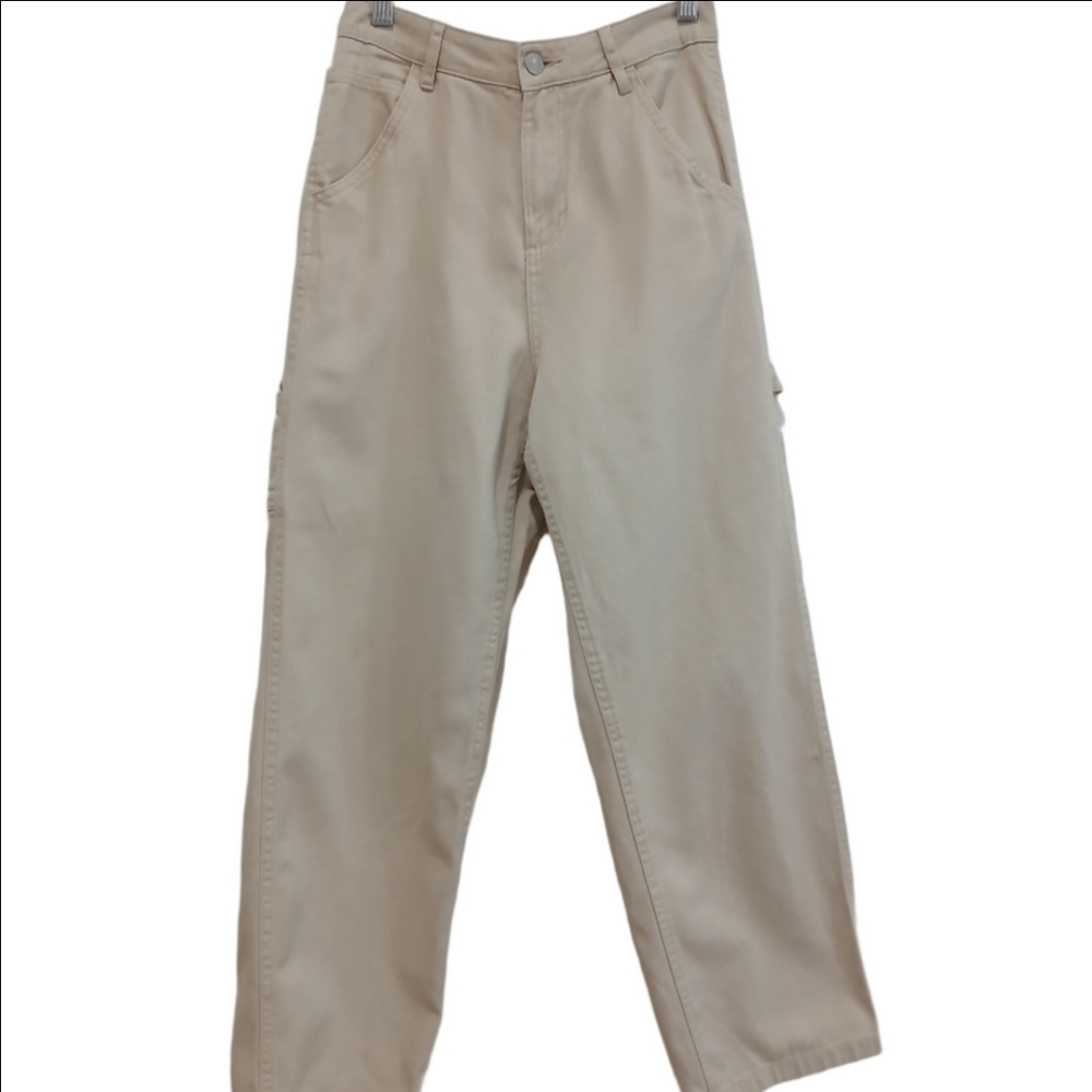 REFUGE Painter Carpenter Jeans CREAM SZ S (29-30 waist) LIKE NEW